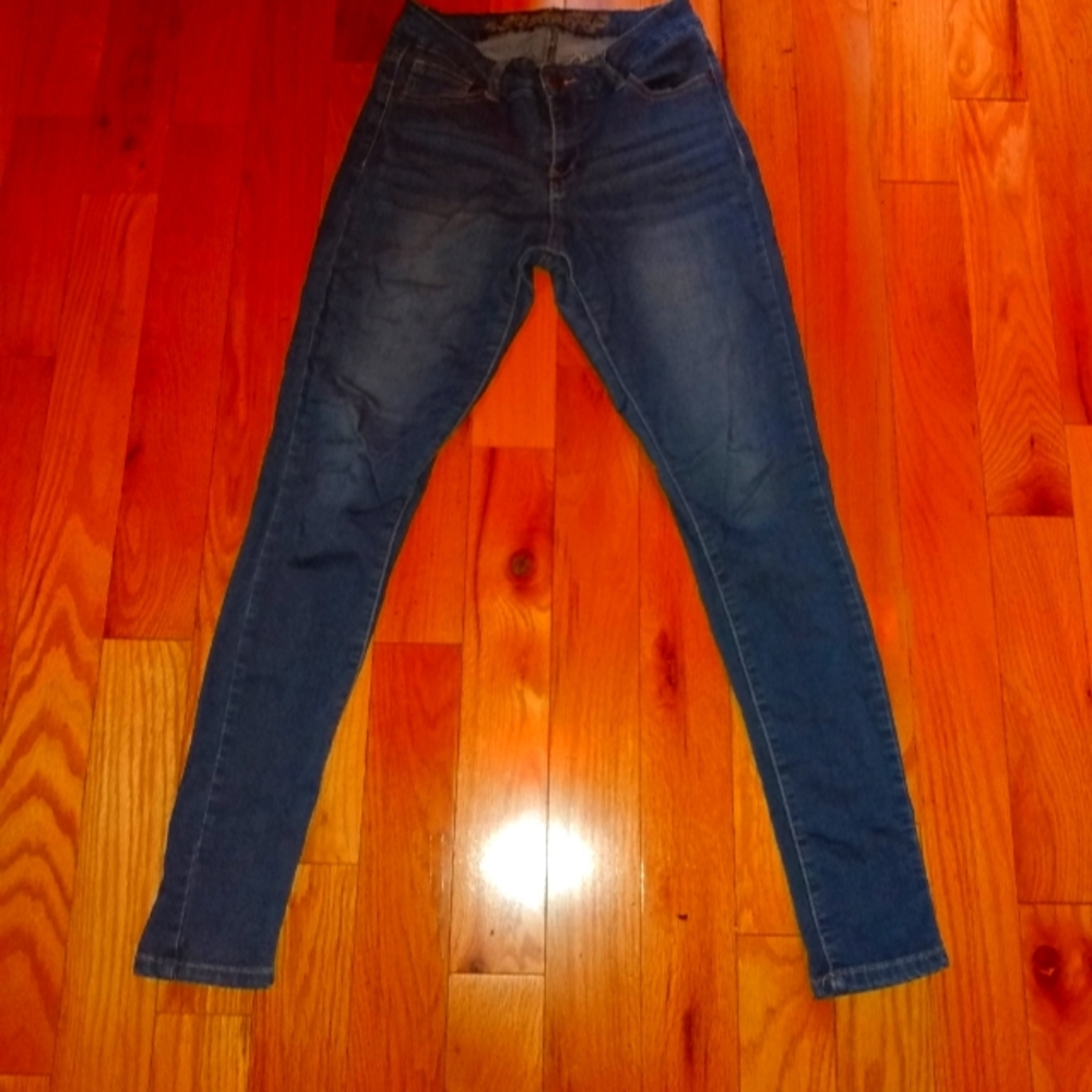 Blue denim jeans